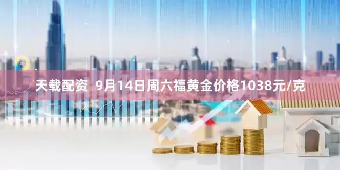 天载配资  9月14日周六福黄金价格1038元/克