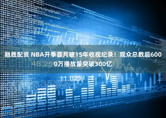 融胜配资 NBA开季首月破15年收视纪录！观众总数超6000万播放量突破300亿
